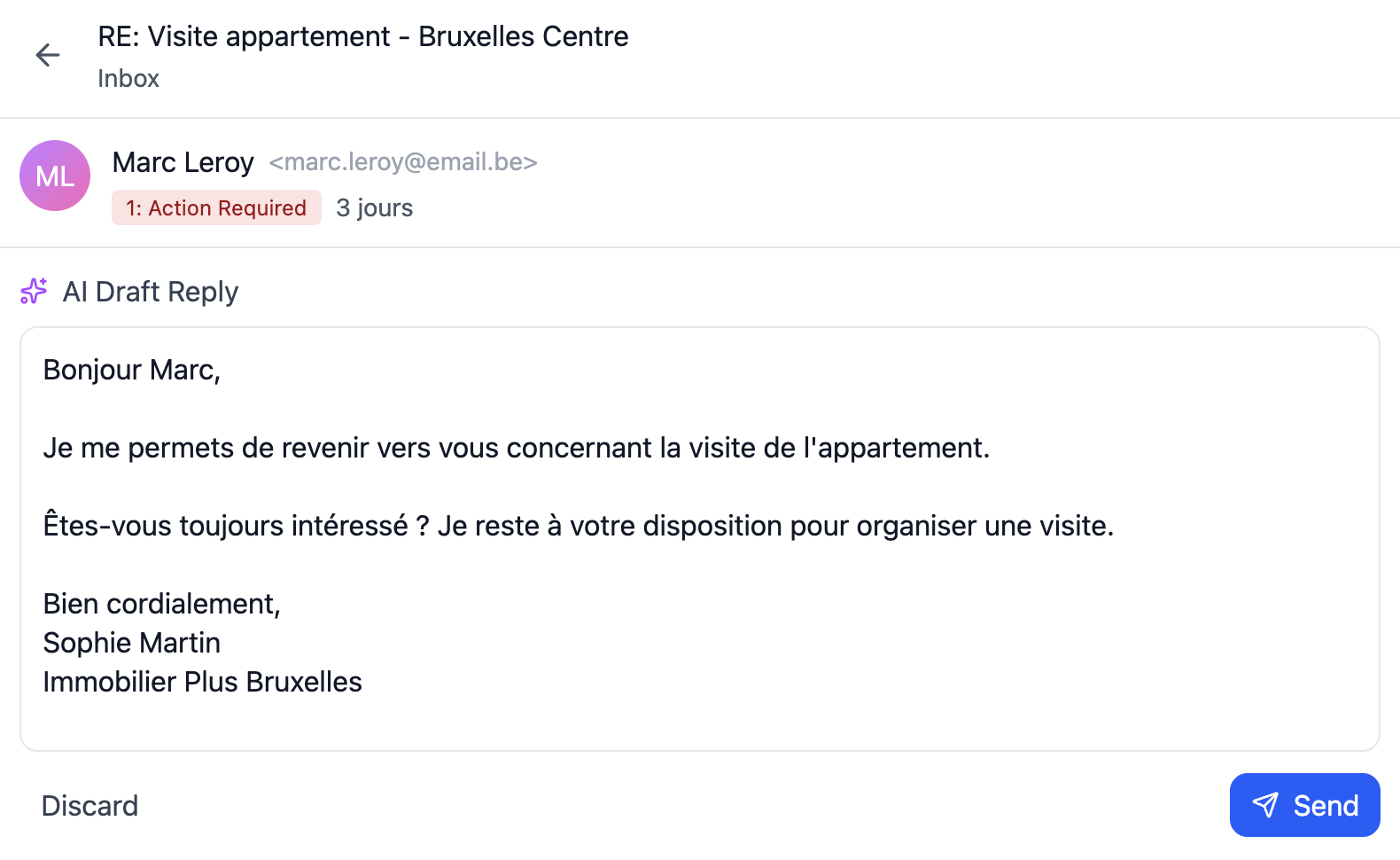 Nous relançons les emails sans réponse